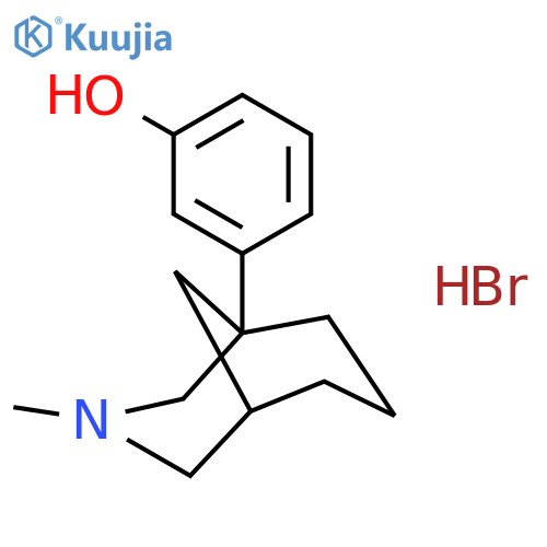 Phenol, 3-(3-methyl-3-azabicyclo[3.3.1]non-1-yl)-, hydrobromide structure