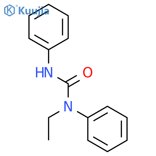 Urea,N-ethyl-N,N'-diphenyl- structure