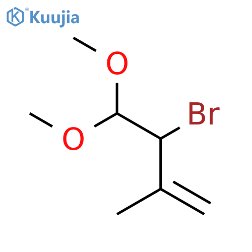 3-Bromo-4,4-dimethoxy-2-methylbut-1-ene structure