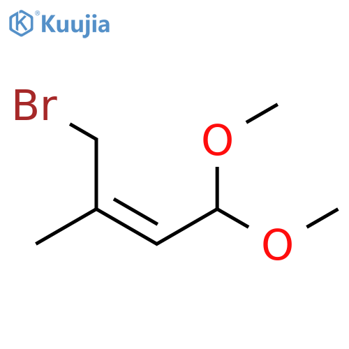 2-Butene, 4-bromo-1,1-dimethoxy-3-methyl-, (2Z)- structure
