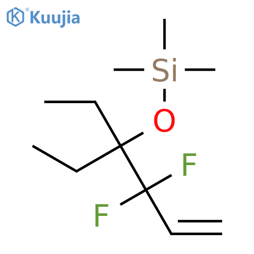 SILANE, [(1,1-DIETHYL-2,2-DIFLUORO-3-BUTENYL)OXY]TRIMETHYL- structure
