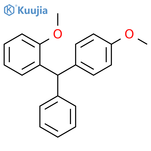 Benzene, 1-methoxy-2-[(4-methoxyphenyl)phenylmethyl]- structure