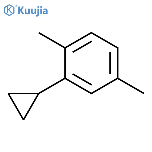 Benzene, 2-cyclopropyl-1,4-dimethyl- structure
