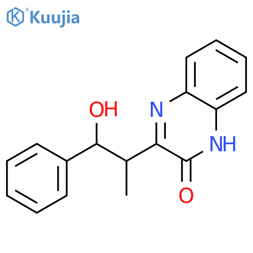 2(1H)-Quinoxalinone, 3-(2-hydroxy-1-methyl-2-phenylethyl)- structure