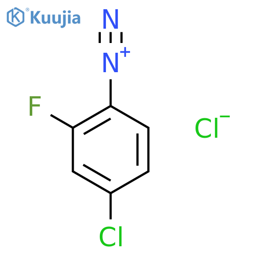 Benzenediazonium, 4-chloro-2-fluoro-, chloride structure