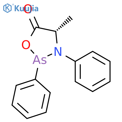 1,3,2-OXAZARSOLIDIN-5-ONE, 4-METHYL-2,3-DIPHENYL-, (S)- structure