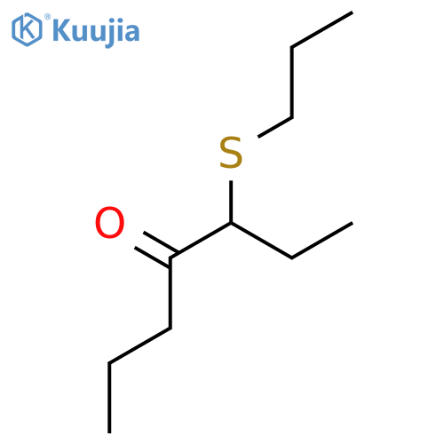 4-Heptanone, 3-(propylthio)- structure