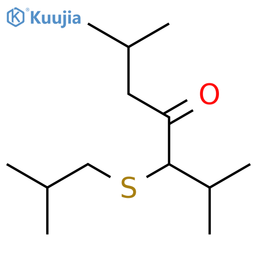 4-HEPTANONE, 2,6-DIMETHYL-3-[(2-METHYLPROPYL)THIO]- structure