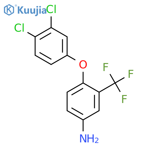 Benzenamine, 4-(3,4-dichlorophenoxy)-3-(trifluoromethyl)- structure
