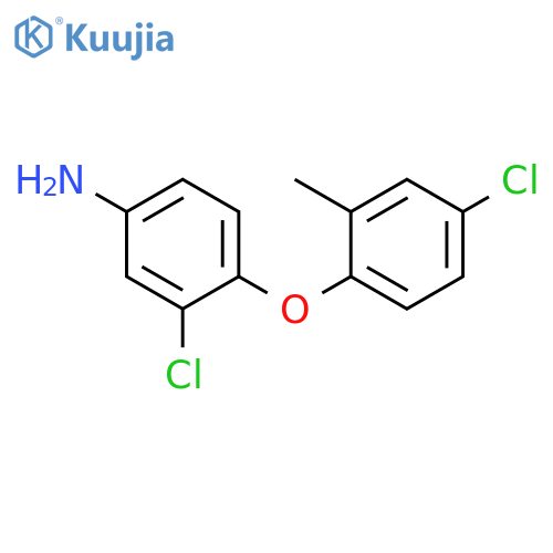 BENZENAMINE, 3-CHLORO-4-(4-CHLORO-2-METHYLPHENOXY)- structure