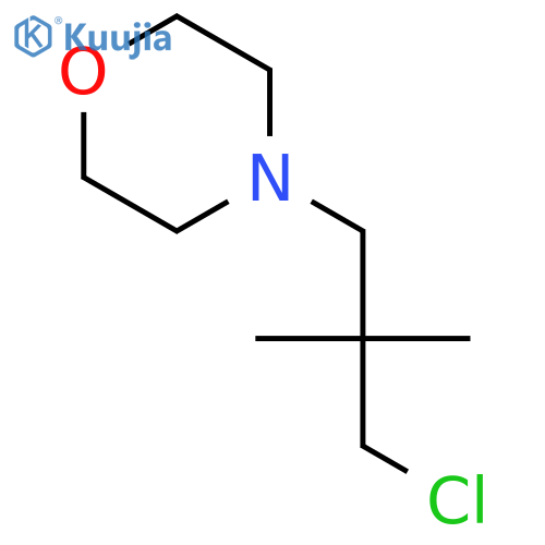 MORPHOLINE, 4-(3-CHLORO-2,2-DIMETHYLPROPYL)- structure
