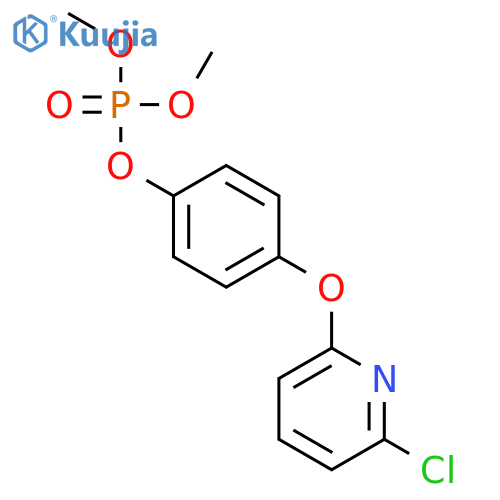 Phosphoric acid, 4-[(6-chloro-2-pyridinyl)oxy]phenyl dimethyl ester structure