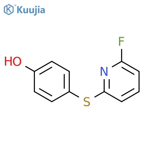 Phenol, 4-[(6-fluoro-2-pyridinyl)thio]- structure