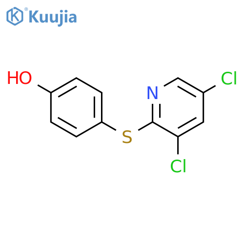 PHENOL, 4-[(3,5-DICHLORO-2-PYRIDINYL)THIO]- structure