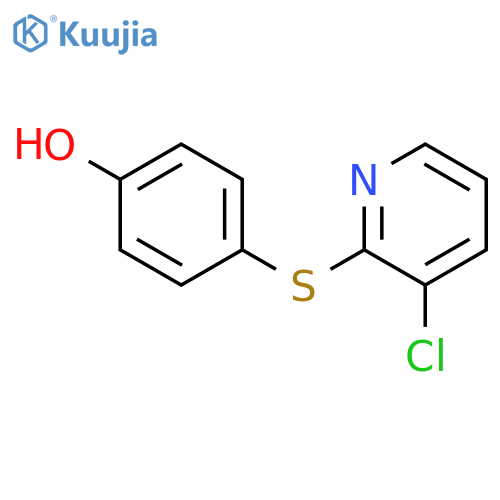 Phenol, 4-[(3-chloro-2-pyridinyl)thio]- structure