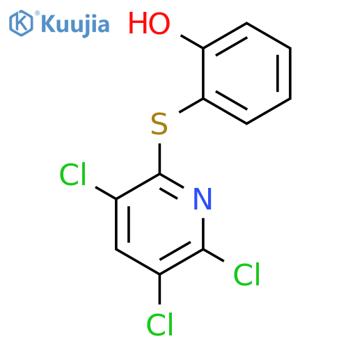 Phenol, 2-[(3,5,6-trichloro-2-pyridinyl)thio]- structure
