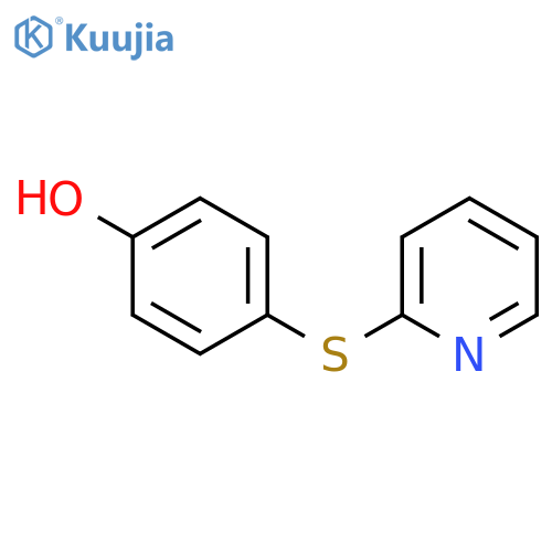 PHENOL, 4-(2-PYRIDINYLTHIO)- structure