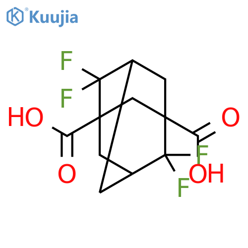 Tricyclo[3.3.1.13,7]decane-1,3-dicarboxylic acid, 4,4,8,8-tetrafluoro- structure