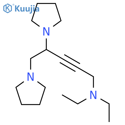 2-PENTYN-1-AMINE, N,N-DIETHYL-4,5-DI-1-PYRROLIDINYL- structure