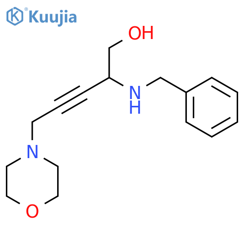 3-PENTYN-1-OL, 5-(4-MORPHOLINYL)-2-[(PHENYLMETHYL)AMINO]- structure