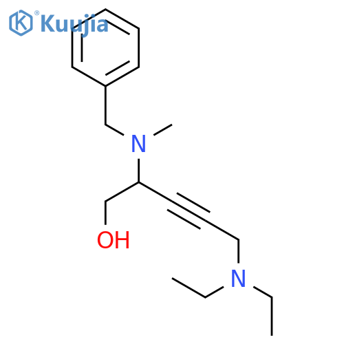 3-PENTYN-1-OL, 5-(DIETHYLAMINO)-2-[METHYL(PHENYLMETHYL)AMINO]- structure