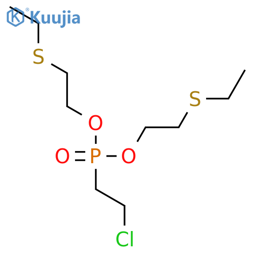 PHOSPHONIC ACID, (2-CHLOROETHYL)-, BIS[2-(ETHYLTHIO)ETHYL] ESTER structure