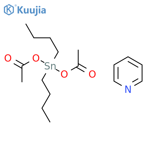 Stannane, bis(acetyloxy)dibutyl-, compd. with pyridine (1:1) structure
