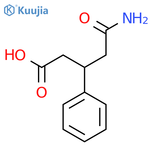 5-Amino-5-oxo-3-phenylpentanoic acid structure