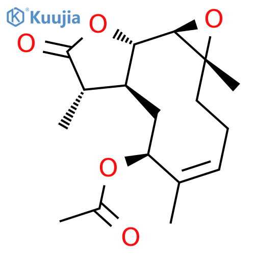 (1aR,4E,6S,7aS,8S,10aS,10bR)-6-Acetoxy-2,3,6,7,7a,8,10a,10b-octahydro-1a,5,8-trimethyloxireno[9,10]cyclodeca[1,2-b]furan-9(1aH)-one structure