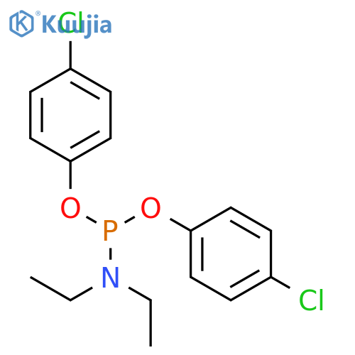 PHOSPHORAMIDOUS ACID, DIETHYL-, BIS(4-CHLOROPHENYL) ESTER structure