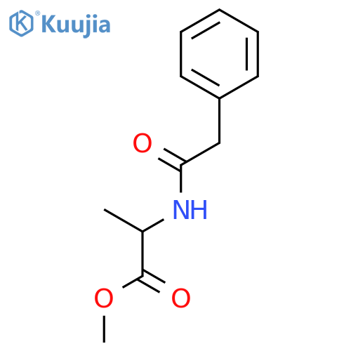 methyl 2-(2-phenylacetamido)propanoate structure