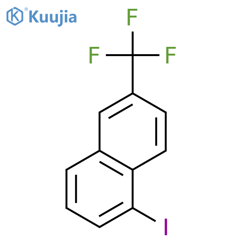 Naphthalene, 1-iodo-6-(trifluoromethyl)- structure