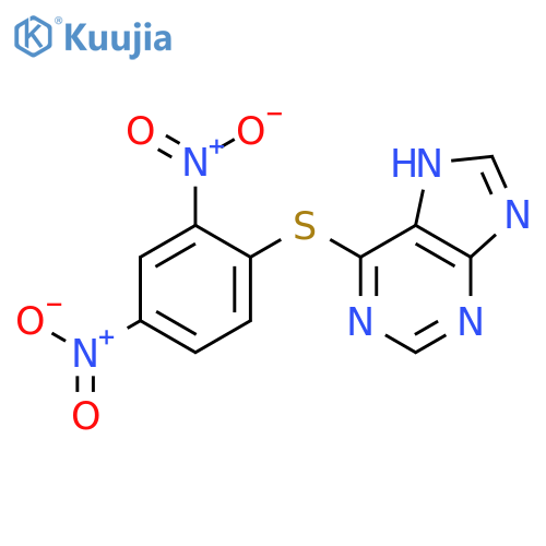 9H-Purine,6-[(2,4-dinitrophenyl)thio]- structure