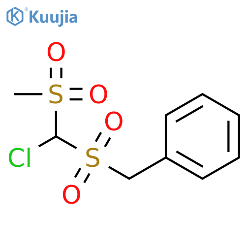 Benzene, [[[chloro(methylsulfonyl)methyl]sulfonyl]methyl]- structure