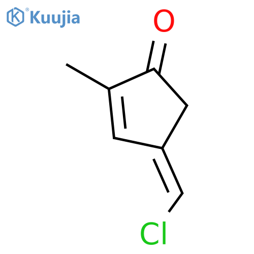 2-Cyclopenten-1-one, 4-(chloromethylene)-2-methyl-, (E)- structure