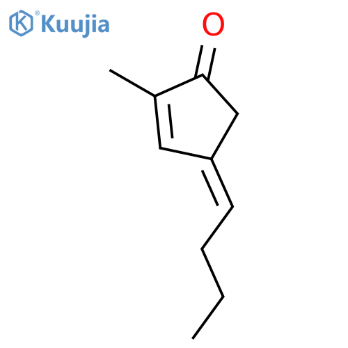 2-CYCLOPENTEN-1-ONE, 4-BUTYLIDENE-2-METHYL-, (E)- structure
