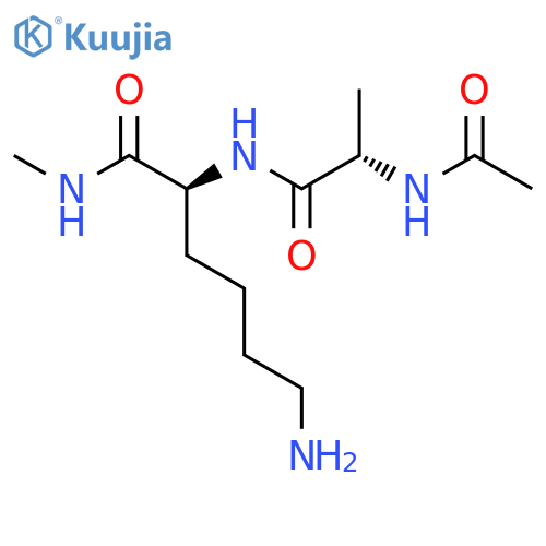 L-Lysinamide, N-acetyl-L-alanyl-N-methyl- structure