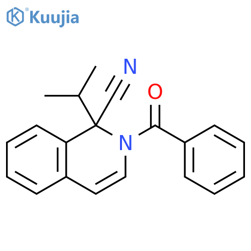 1-Isoquinolinecarbonitrile, 2-benzoyl-1,2-dihydro-1-(1-methylethyl)- structure