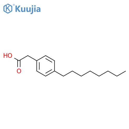 2-(4-Octylphenyl)acetic acid structure