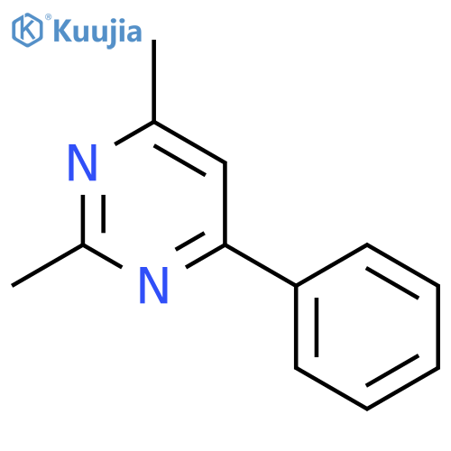 Pyrimidine,2,4-dimethyl-6-phenyl- structure