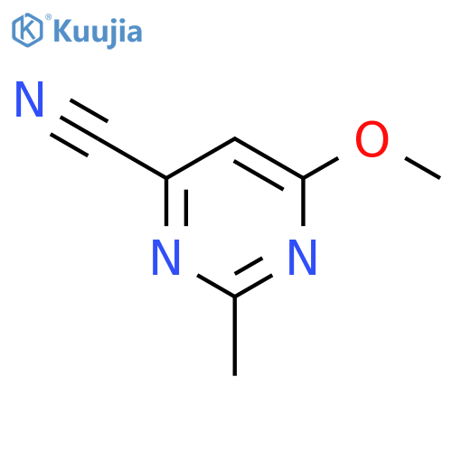 4-Pyrimidinecarbonitrile,6-methoxy-2-methyl- structure