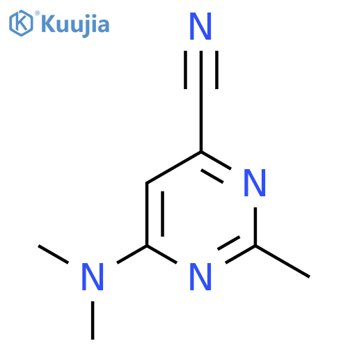 6-(Dimethylamino)-2-methylpyrimidine-4-carbonitrile structure