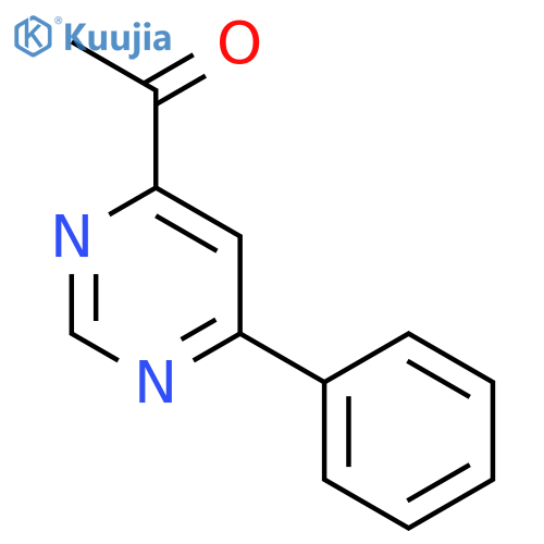 Ethanone, 1-(6-phenyl-4-pyrimidinyl)- structure