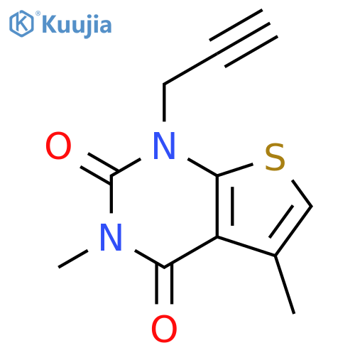 Thieno[2,3-d]pyrimidine-2,4(1H,3H)-dione, 3,5-dimethyl-1-(2-propynyl)- structure