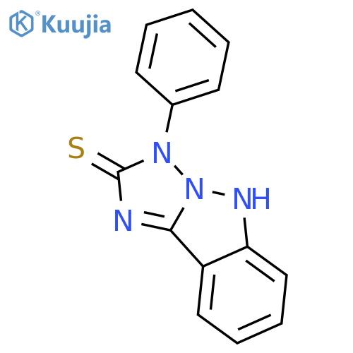 3H-[1,2,4]Triazolo[1,5-b]indazole-2(5H)-thione, 3-phenyl- structure
