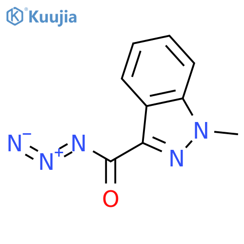 1H-INDAZOLE-3-CARBONYL AZIDE, 1-METHYL- structure