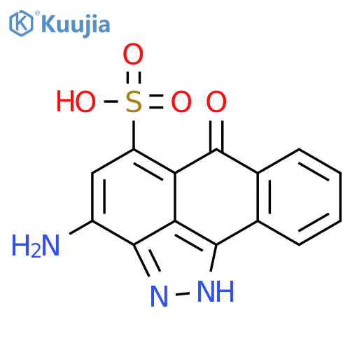 Anthra[1,9-cd]pyrazole-5-sulfonic acid, 3-amino-2,6-dihydro-6-oxo- structure