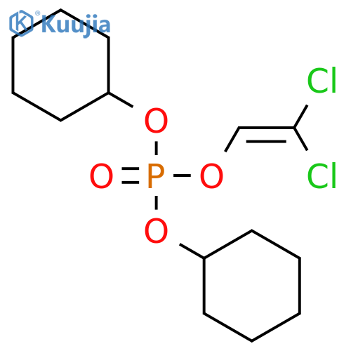 PHOSPHORIC ACID, DICYCLOHEXYL 2,2-DICHLOROETHENYL ESTER structure
