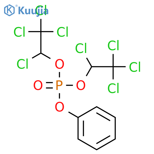 Phosphoric acid, phenyl bis(1,2,2,2-tetrachloroethyl) ester structure