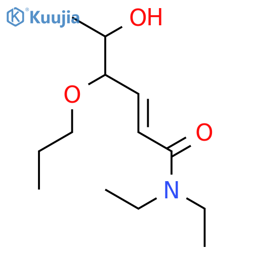 2-Hexenamide, N,N-diethyl-5-hydroxy-4-propoxy- structure